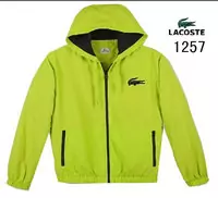 veste lacoste classic 2013 hommes hoodie coton l1257 vert